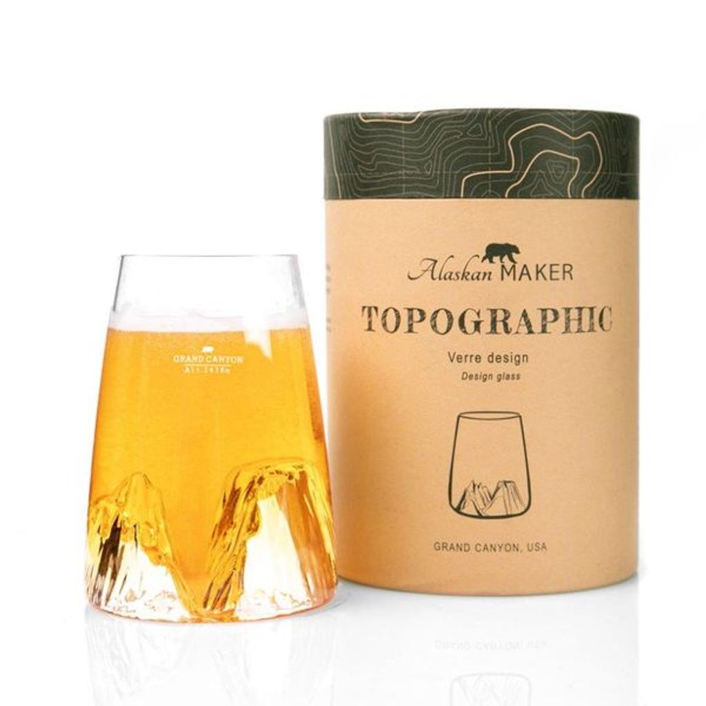 Verre design TOPOGRAPHIC Grand Canyon - Visuel 5