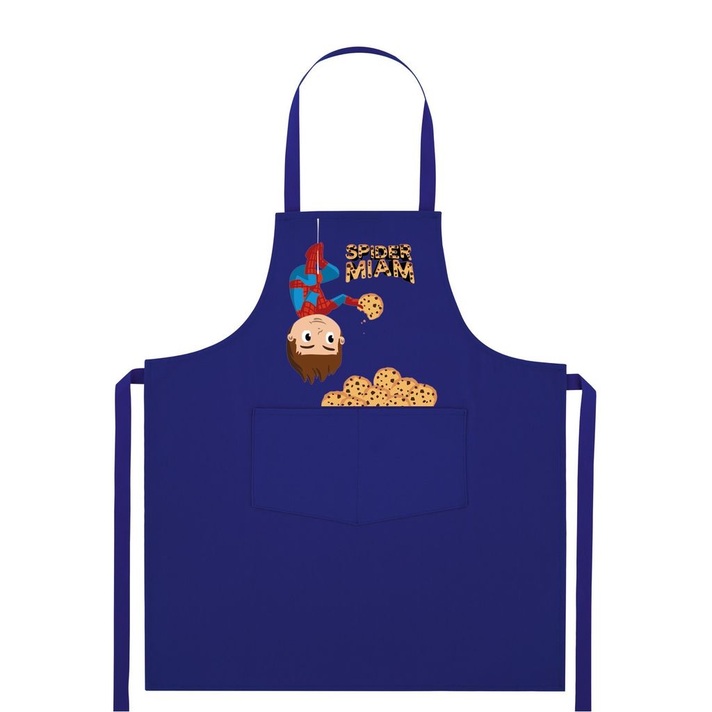 Tablier enfant Spider Miam avec poche - Visuel 1