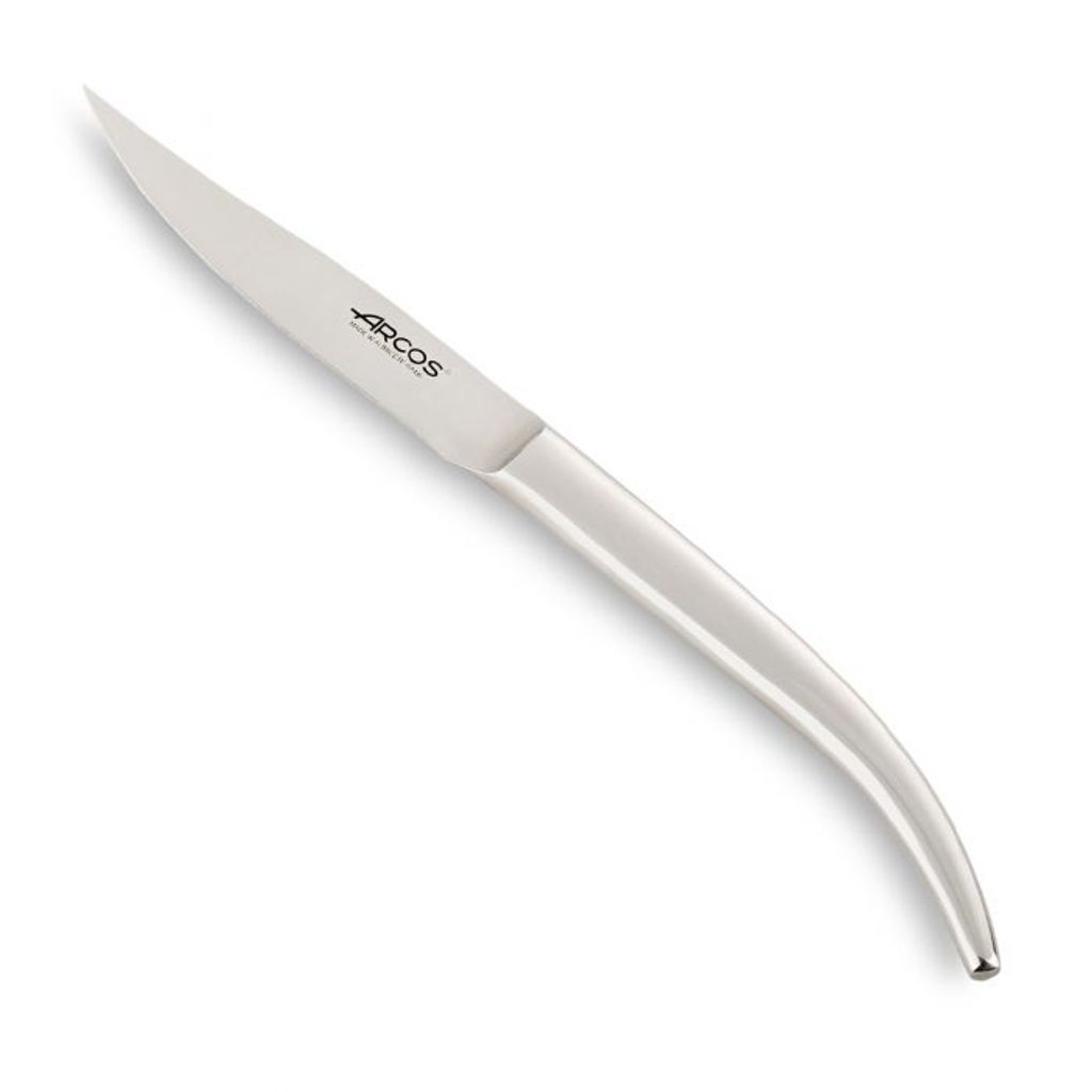 Couteau à steak The Origine monobloc lame 11cm lisse - Visuel 0