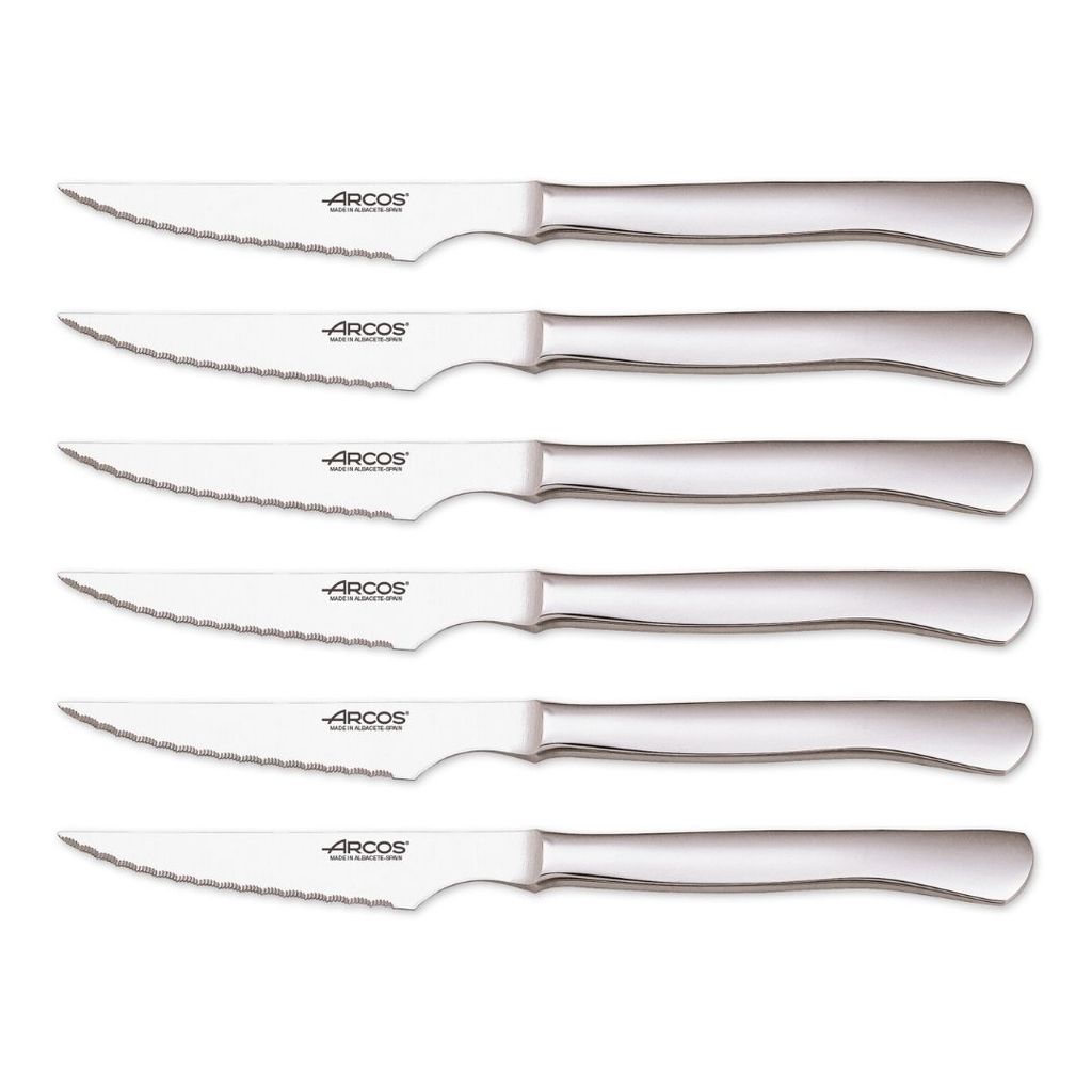 Coffret de 6 couteaux à steak lame microdentée - Visuel 1