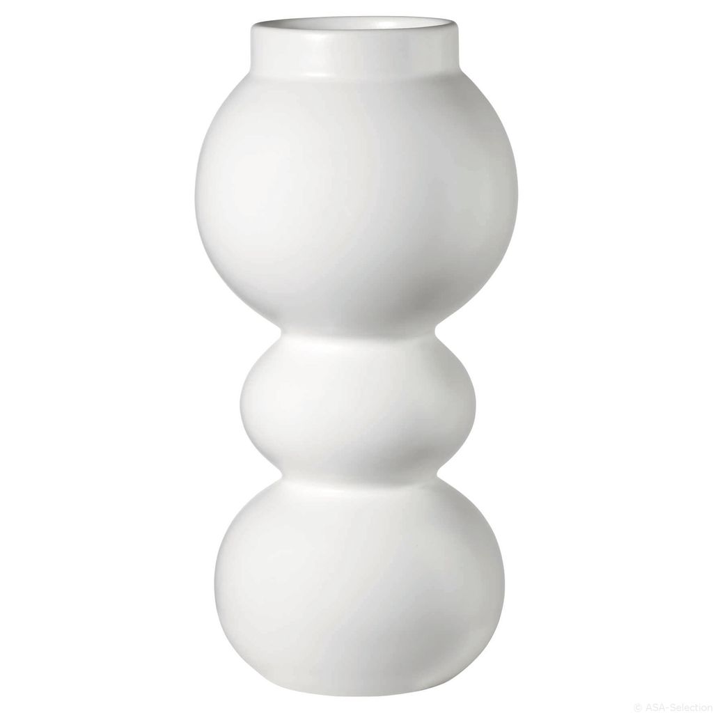 Vase Como blanc 23 cm - Visuel 0