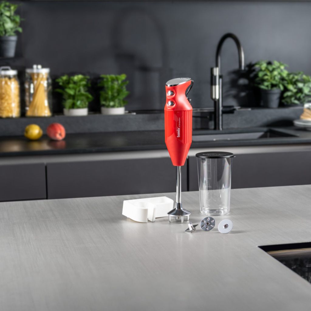 Mixeur plongeant Bamix SwissLine M200 Mono 200W Rouge - Visuel 1