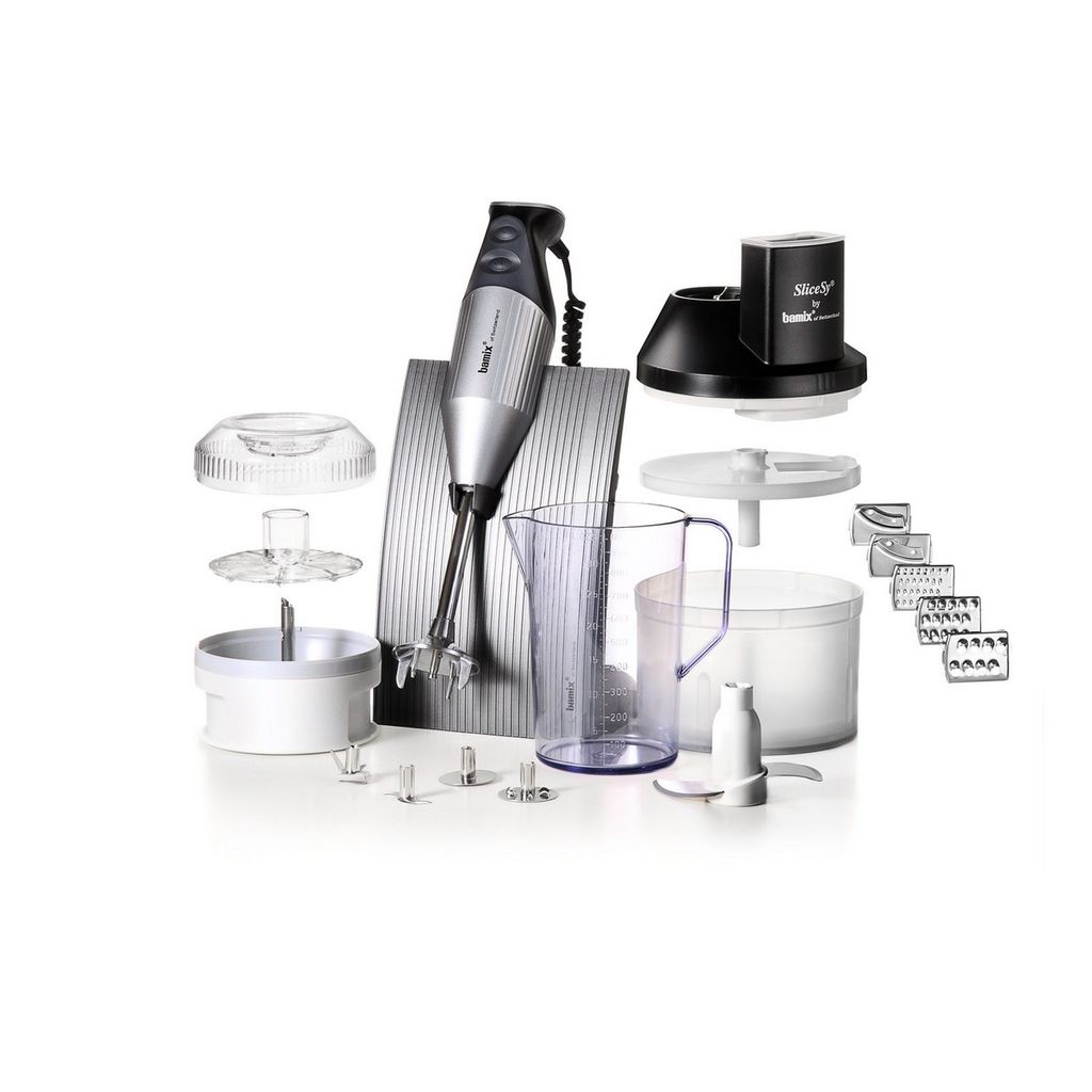 Coffret mixeur plongeant multifonctions 200w argent - Visuel 0