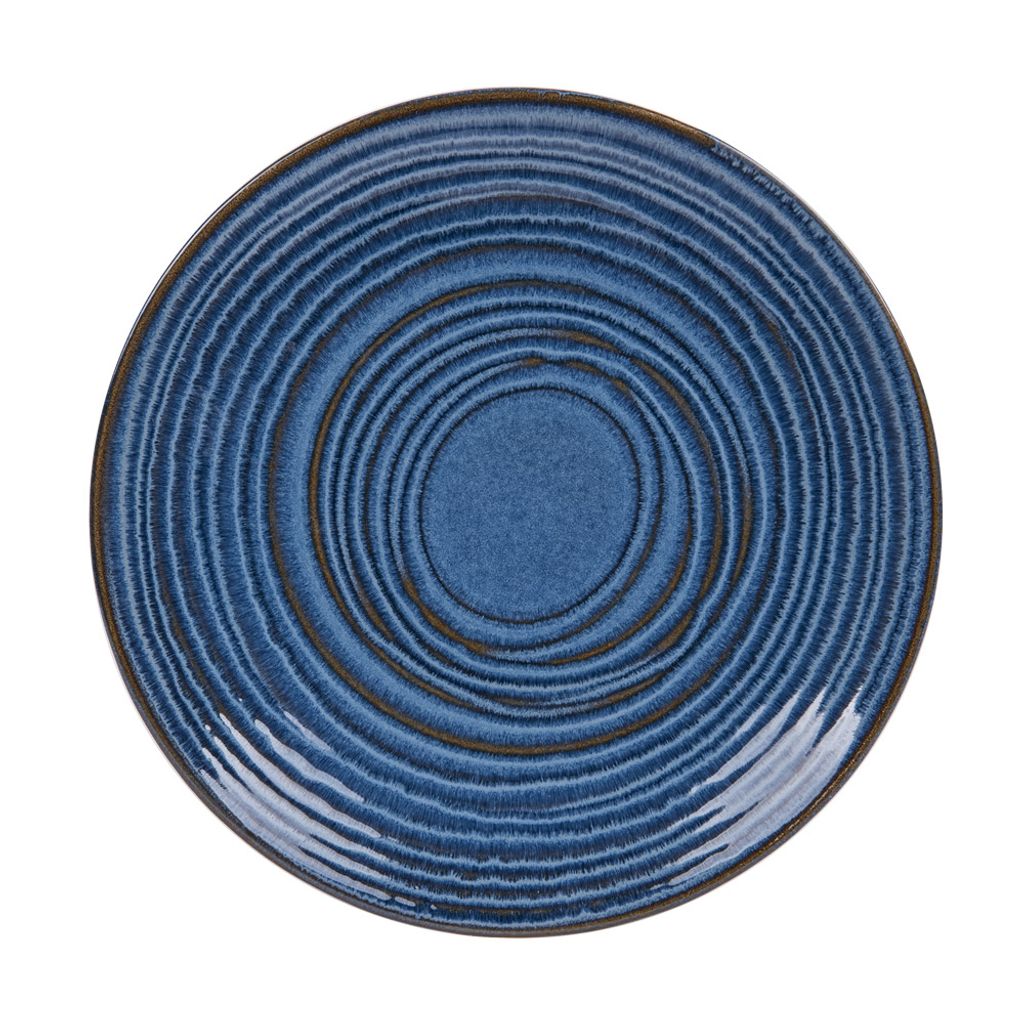 Assiette Plate Moon bleue 27cm