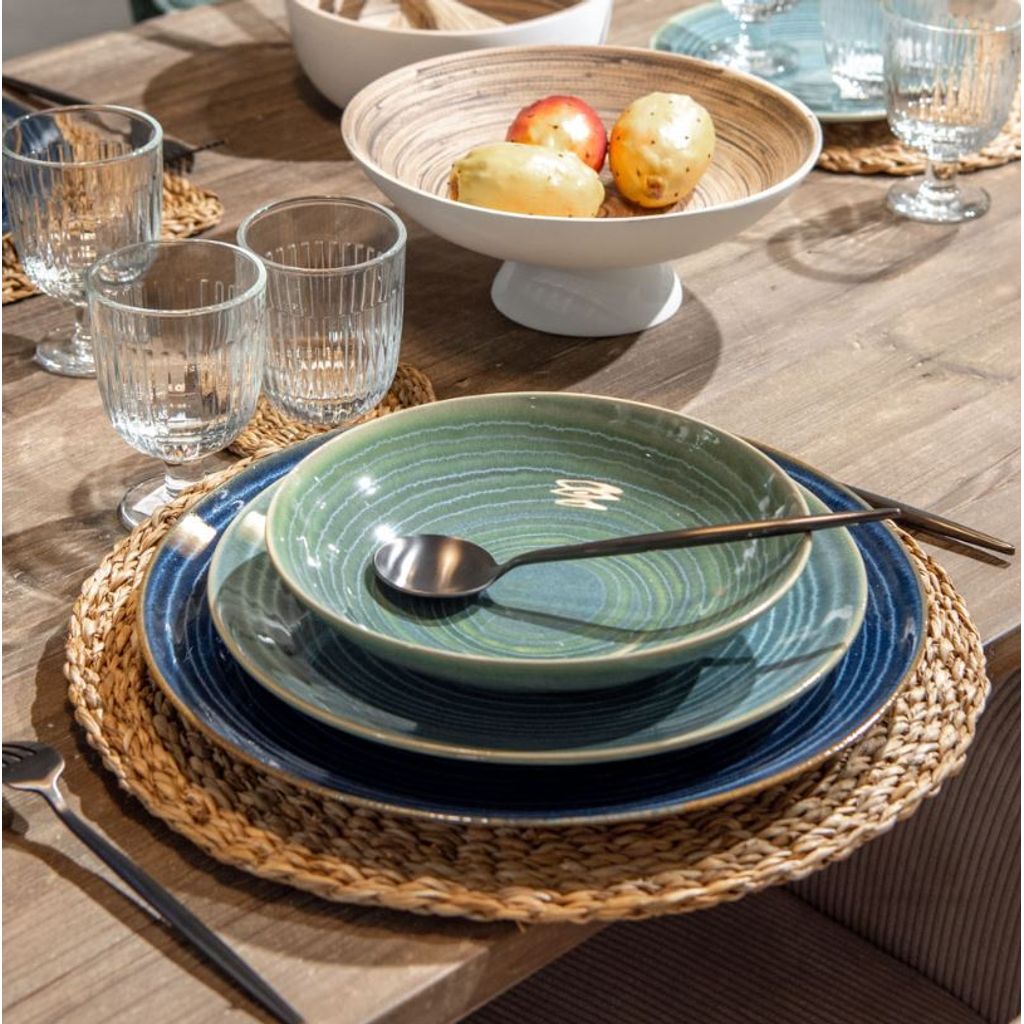 Assiette plate Moon Lagon 27 cm - Visuel 1