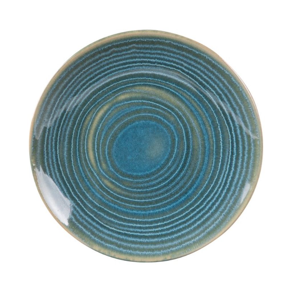 Assiette dessert Moon Lagon 21 cm - Visuel 0