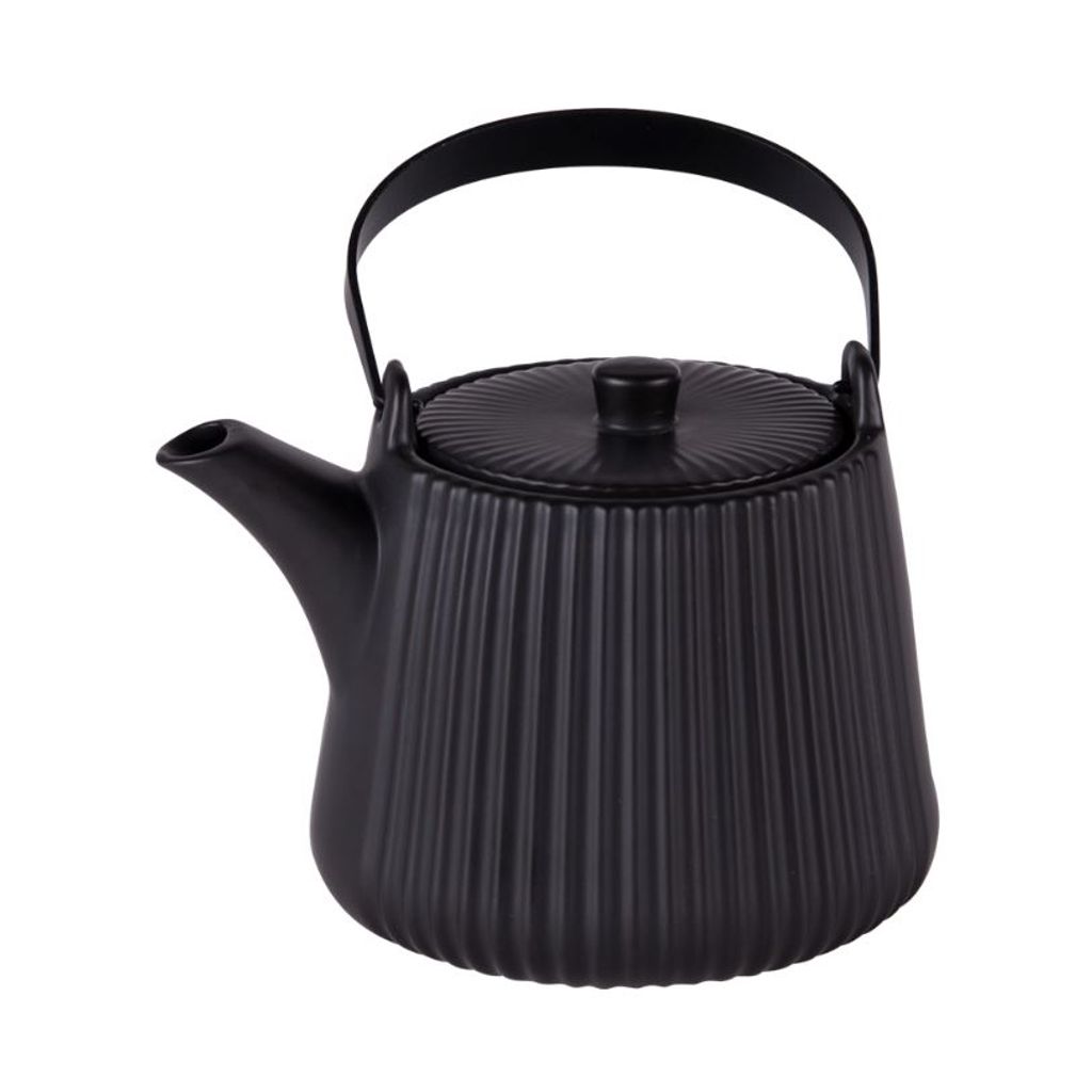 Théière Tiao 1L avec filtre noire - Visuel 1