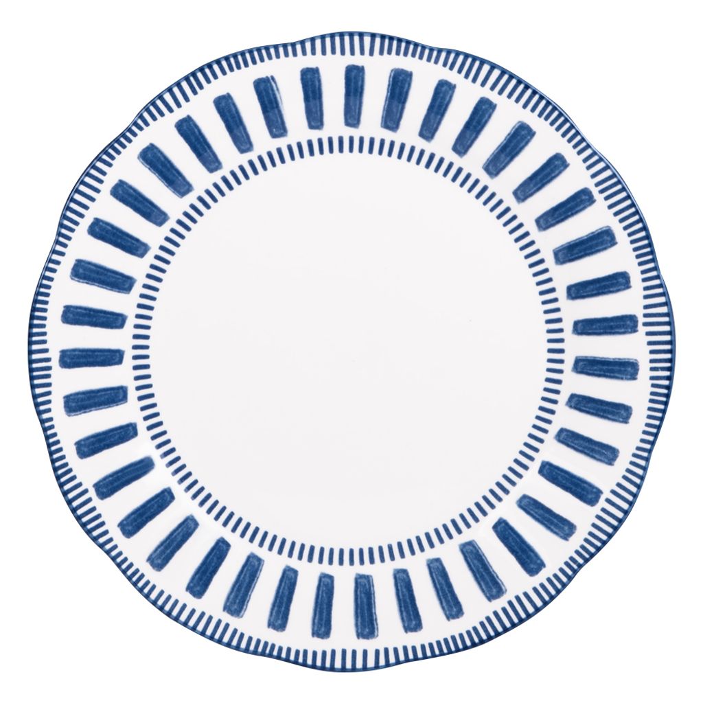 Assiette plate Napoli bleue D.27 cm - Visuel 0
