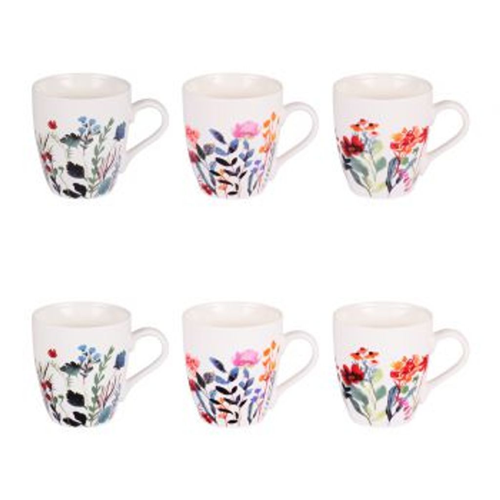 Coffret de 6 tasses thé Flor 23 cl - Visuel 0