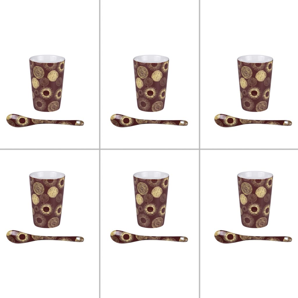 Coffret de 6 gobelets + cuillères HéLIOS - Visuel 0