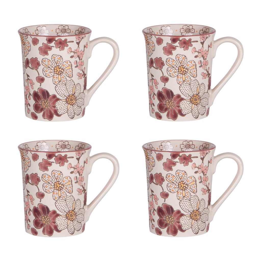 Coffret 4 mugs Kiyo 30 cl - Visuel 1