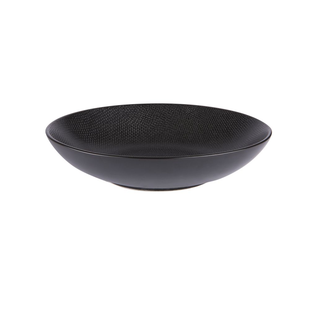 Assiette à pâtes VESUVIO noir 25 cm - Visuel 1