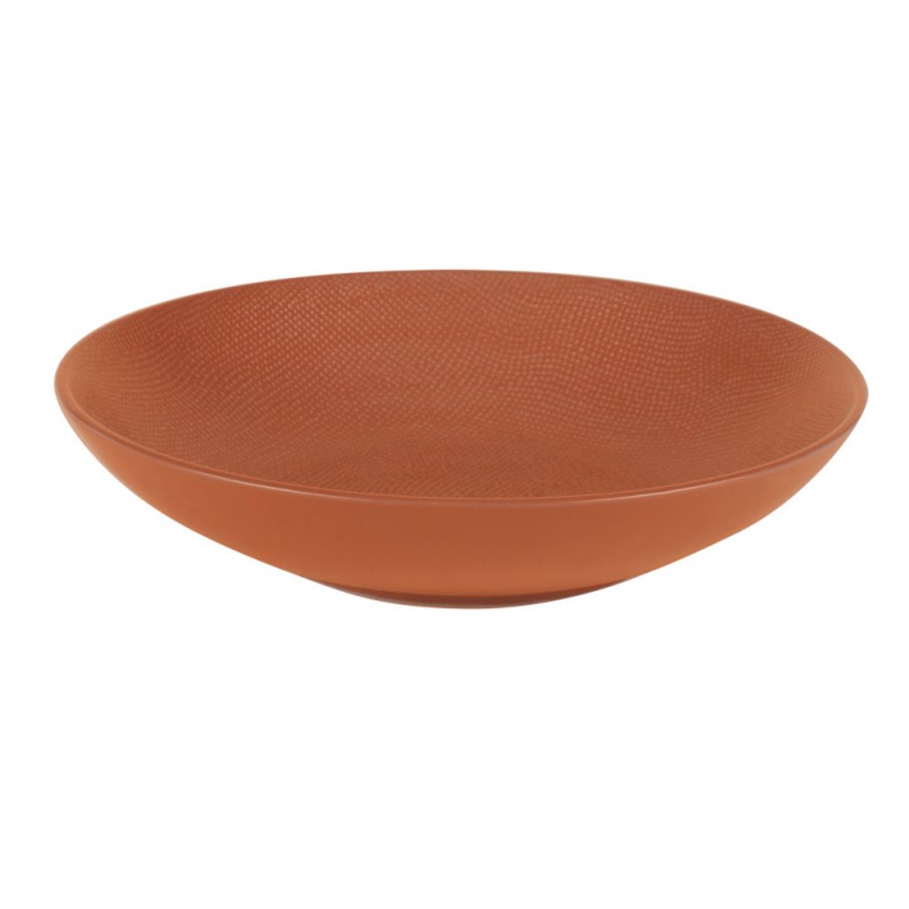 Assiette à pâtes Vesuvio terracotta 25 cm - Visuel 0