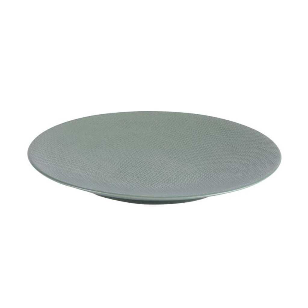 Assiette plate VESUVIO sauge 27 cm - Visuel 1