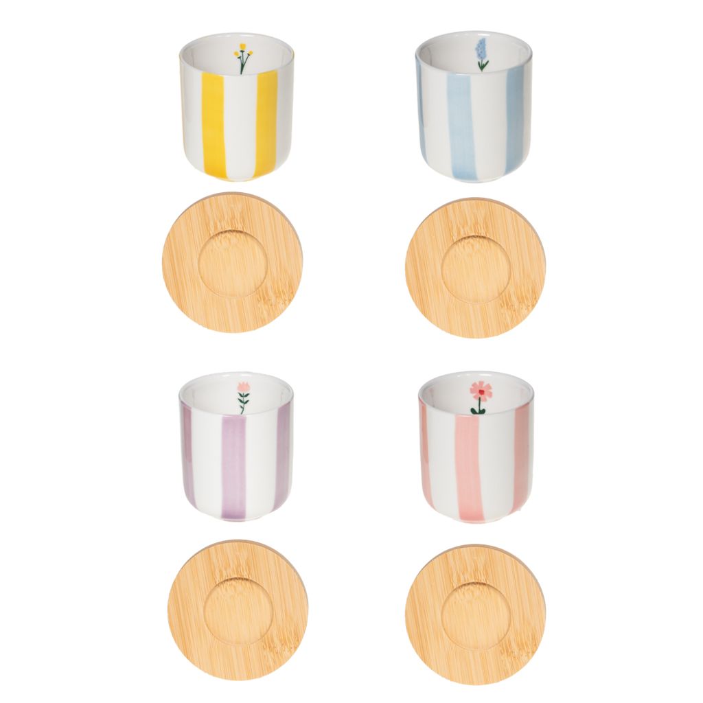 Coffret 4 tasses 10cl Bandol - Visuel 1