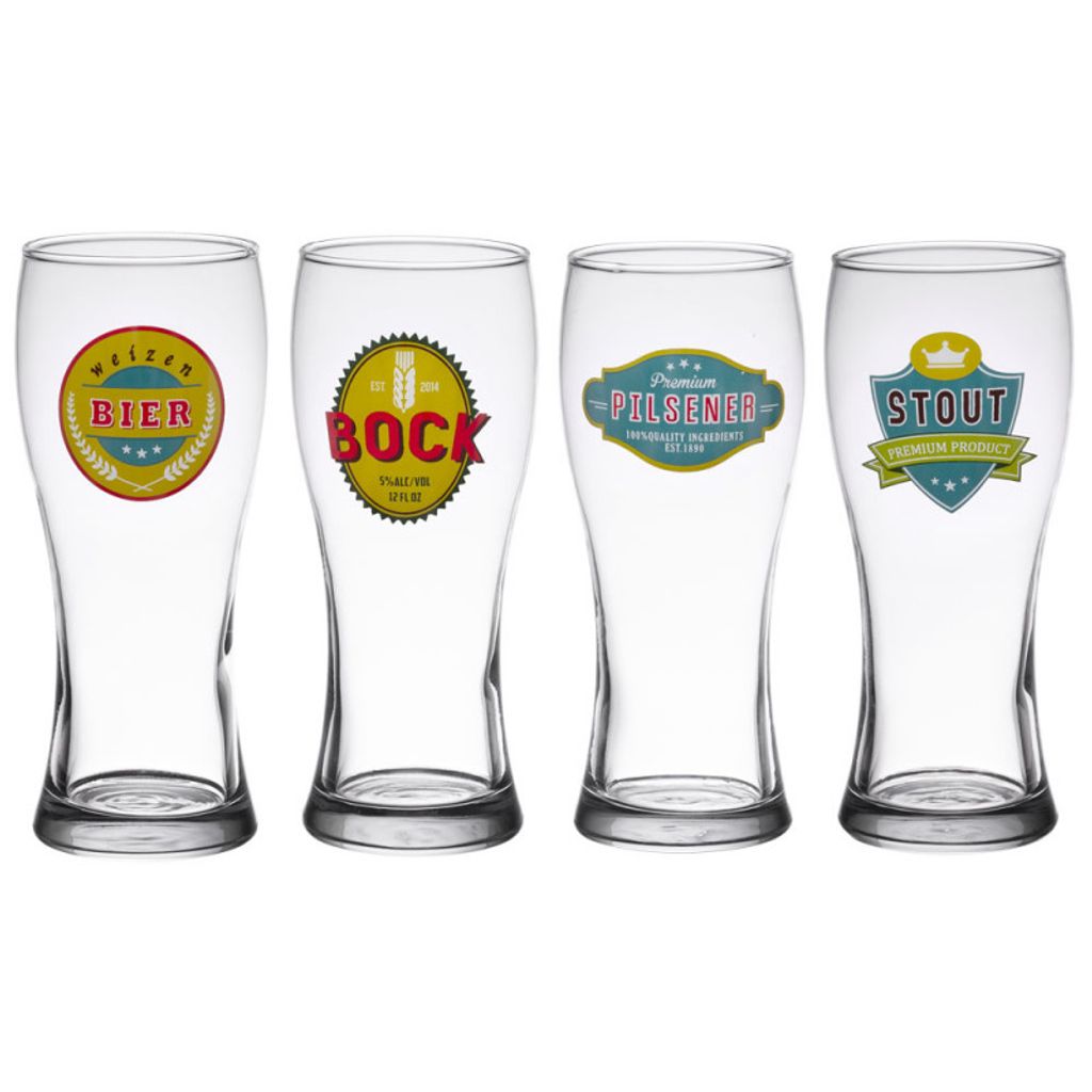 4 verres à bière vintage 50 cl - Visuel 0