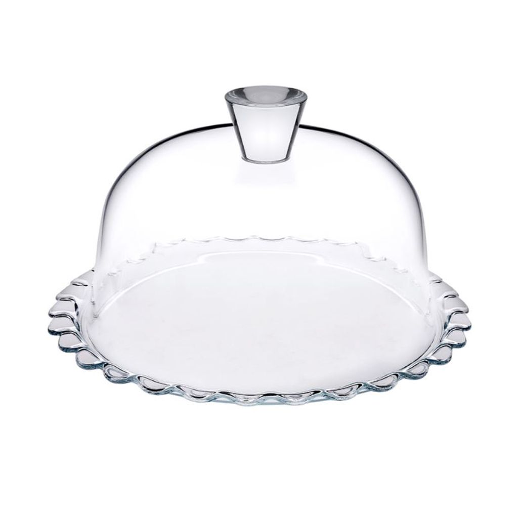 Plat à pâtisserie + cloche H 15 cm - Visuel 0