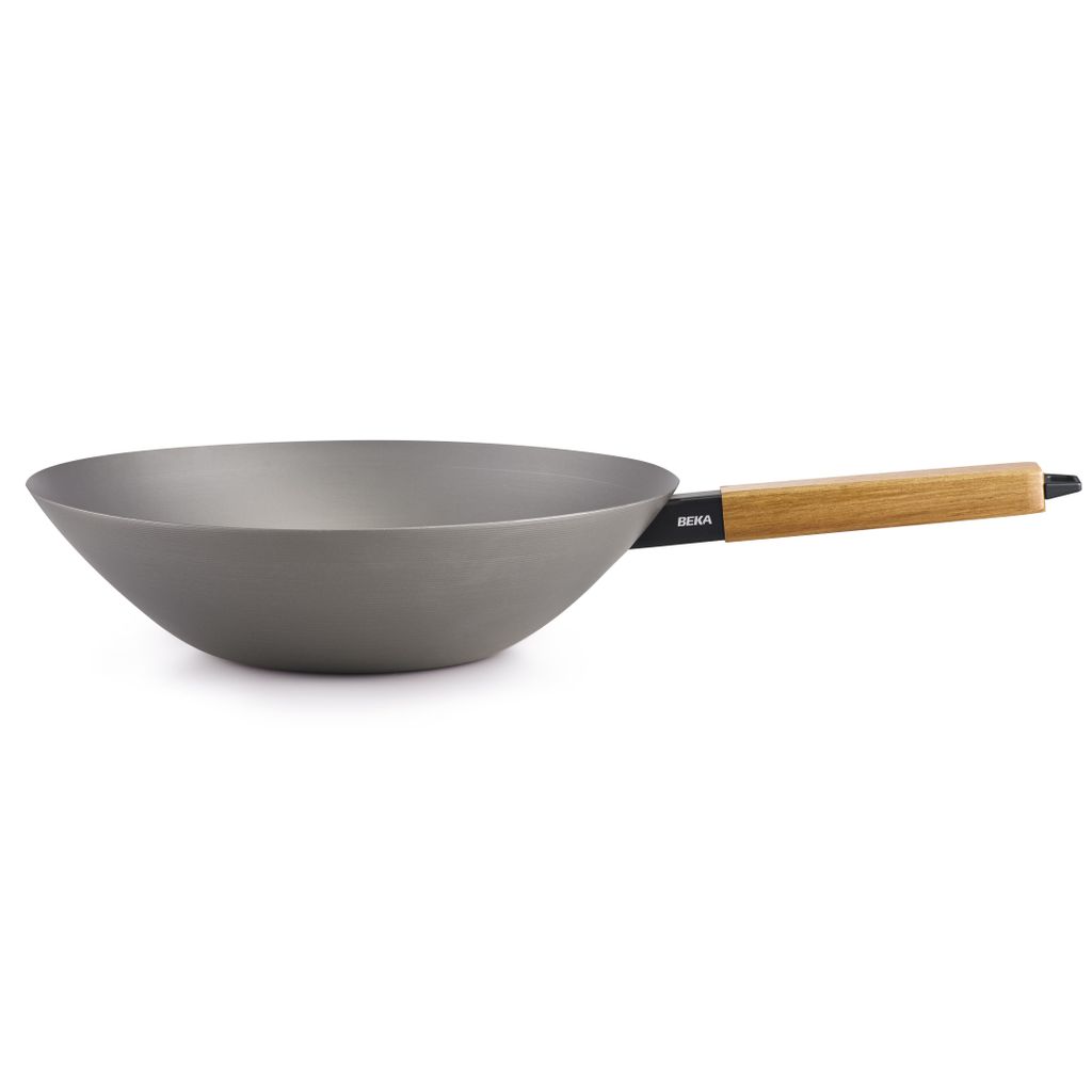 Poêles à Frire Poêle Wok En Acier Au Carbone Nomade 31 Cm De Buyer Poele
