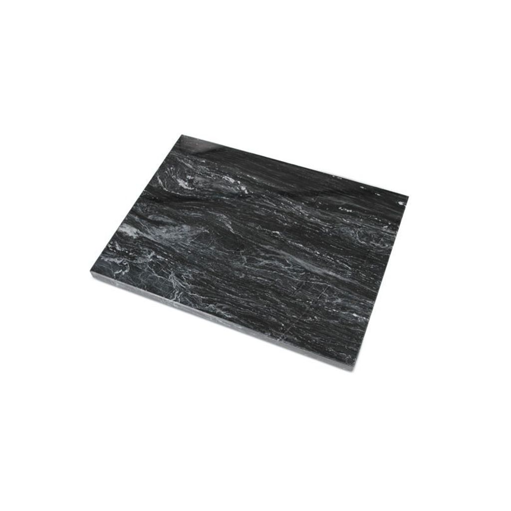 Plateau en marbre 30 x 20 cm noir