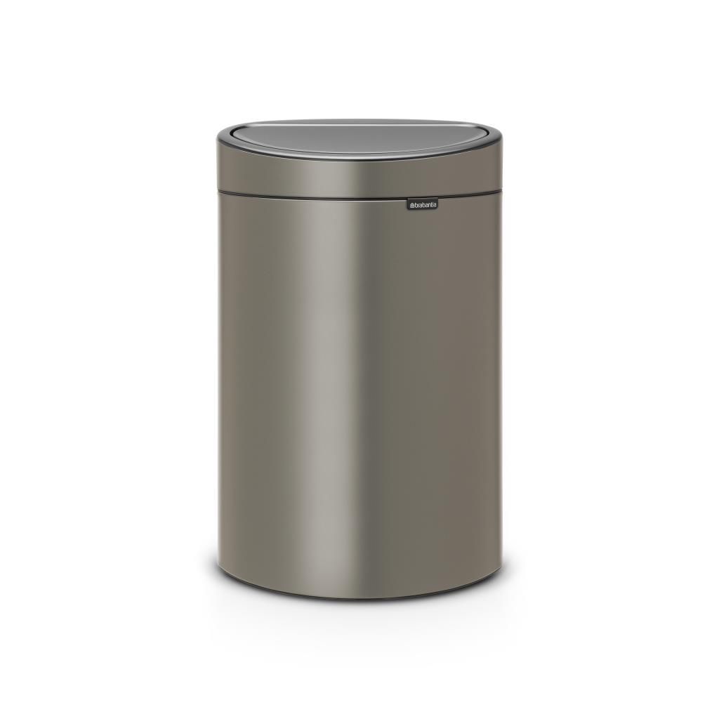 Poubelle Touch Bin New 40 L Platinium - Visuel 0