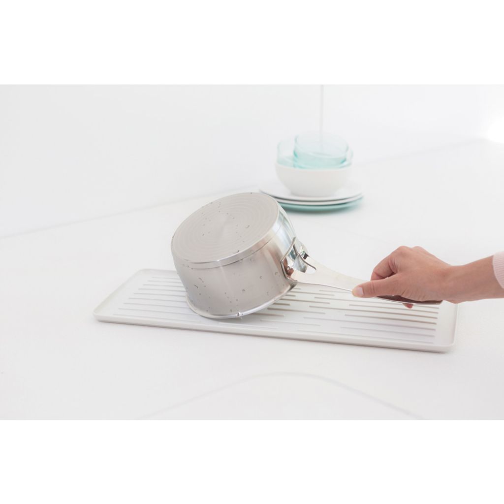 Egouttoir à vaisselle compact Sink Side gris clair - Visuel 4