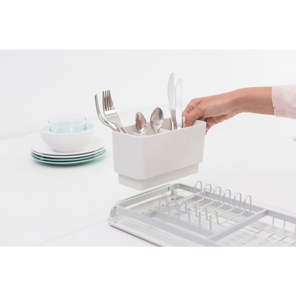 Egouttoir à vaisselle compact Sink Side gris clair - Visuel 2