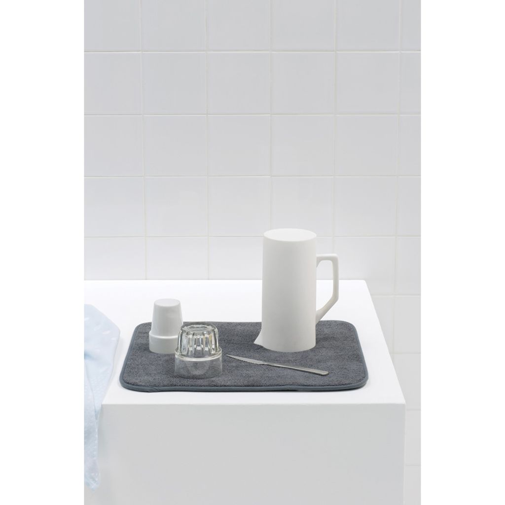 Tapis de séchage gris 47 x 40 cm - Visuel 2