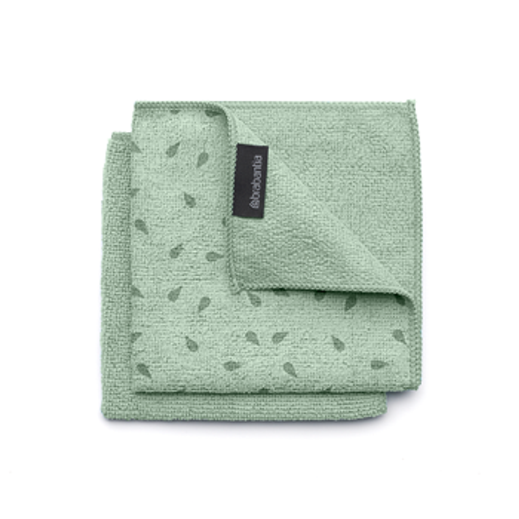 Chiffons de nettoyage en microfibre vert - Visuel 0