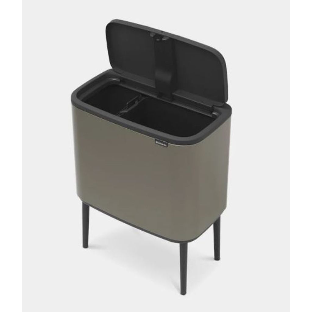 Poubelle Bo Touch bin 11+23L Platinium - Visuel 1