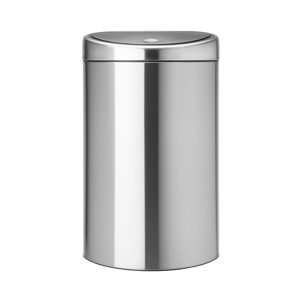 Poubelle Touch Bin 40 L Fingerprint proof Matt Steel - Visuel 0