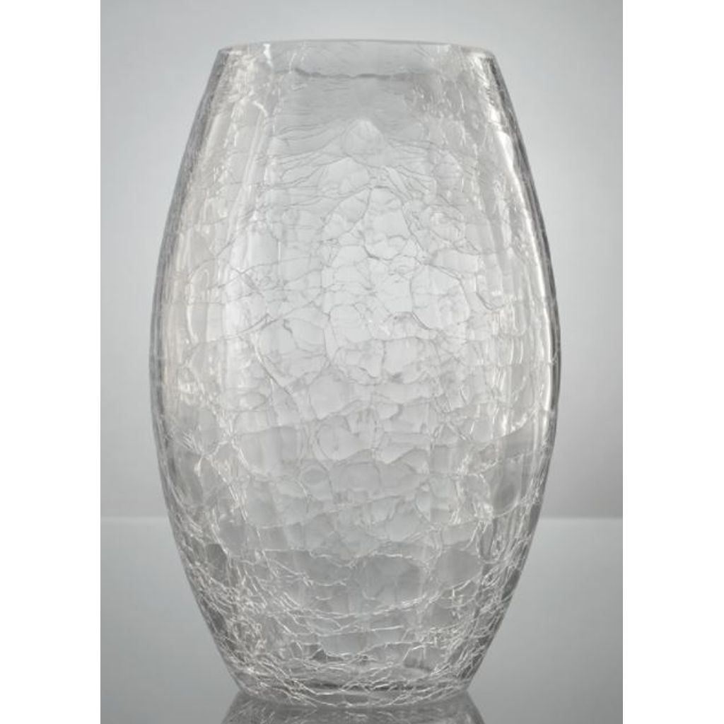 Vase craquelé H. 23 cm - Visuel 0