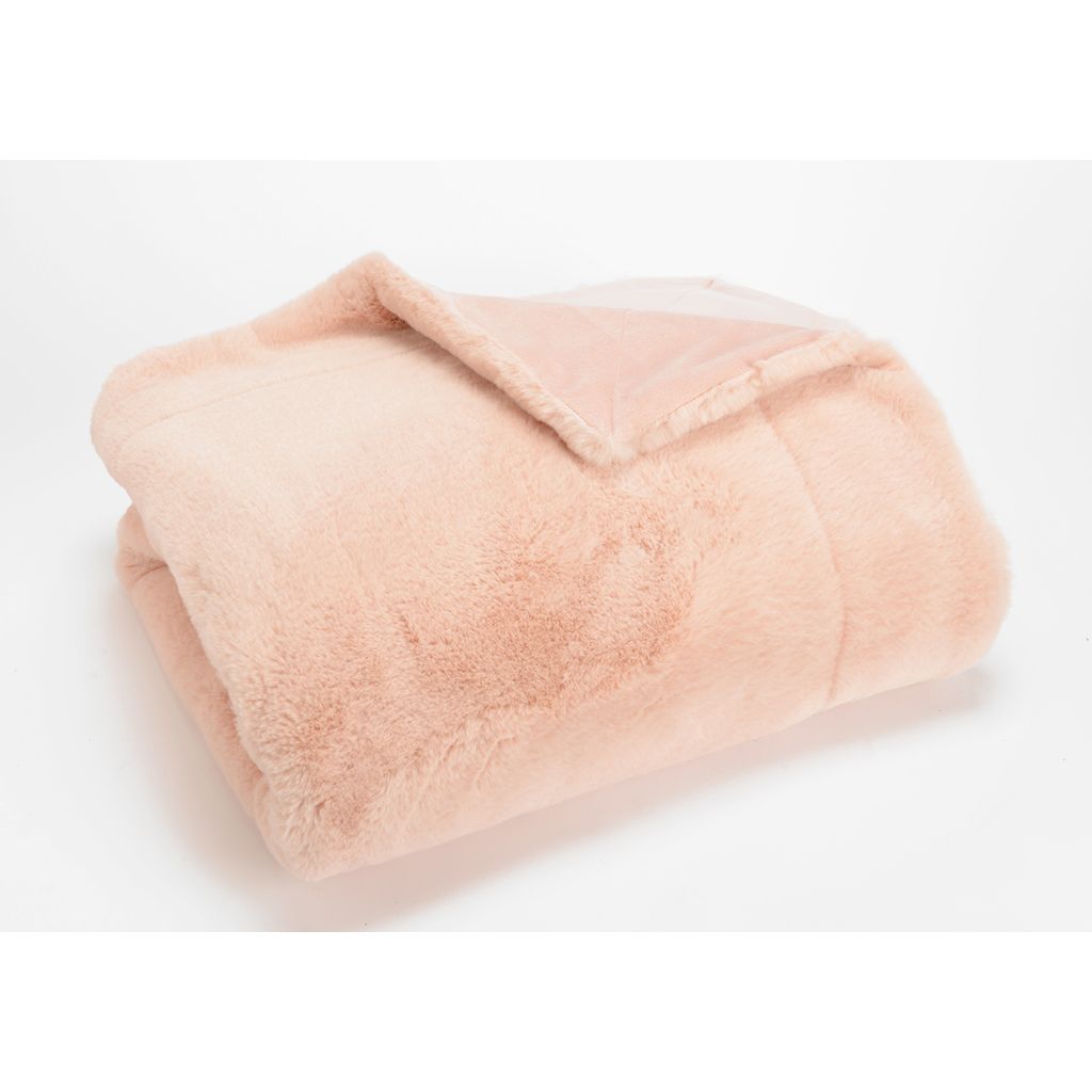 PLAID LUXE vieux rose - Visuel 0