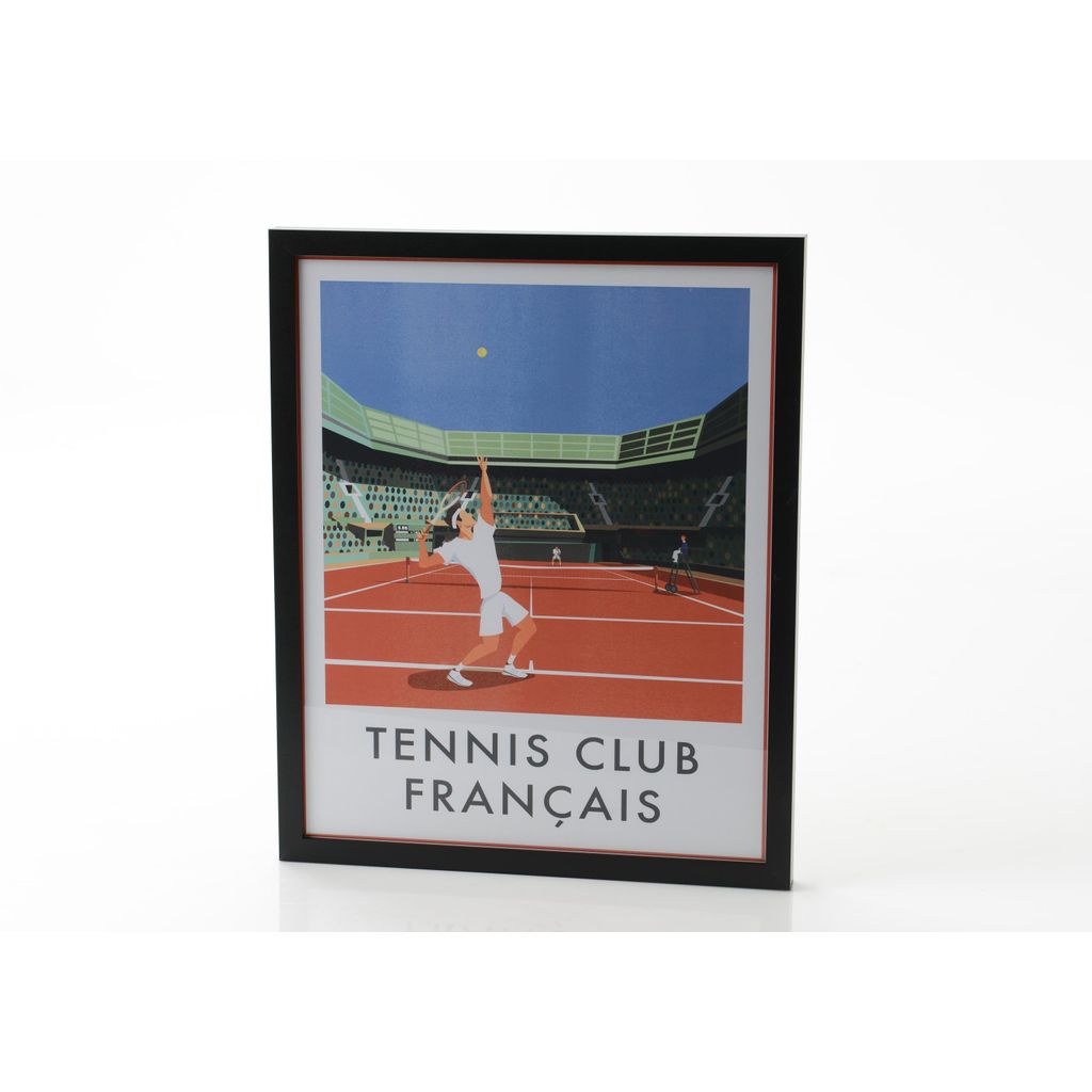 Cadre affiche tennis club 43x53