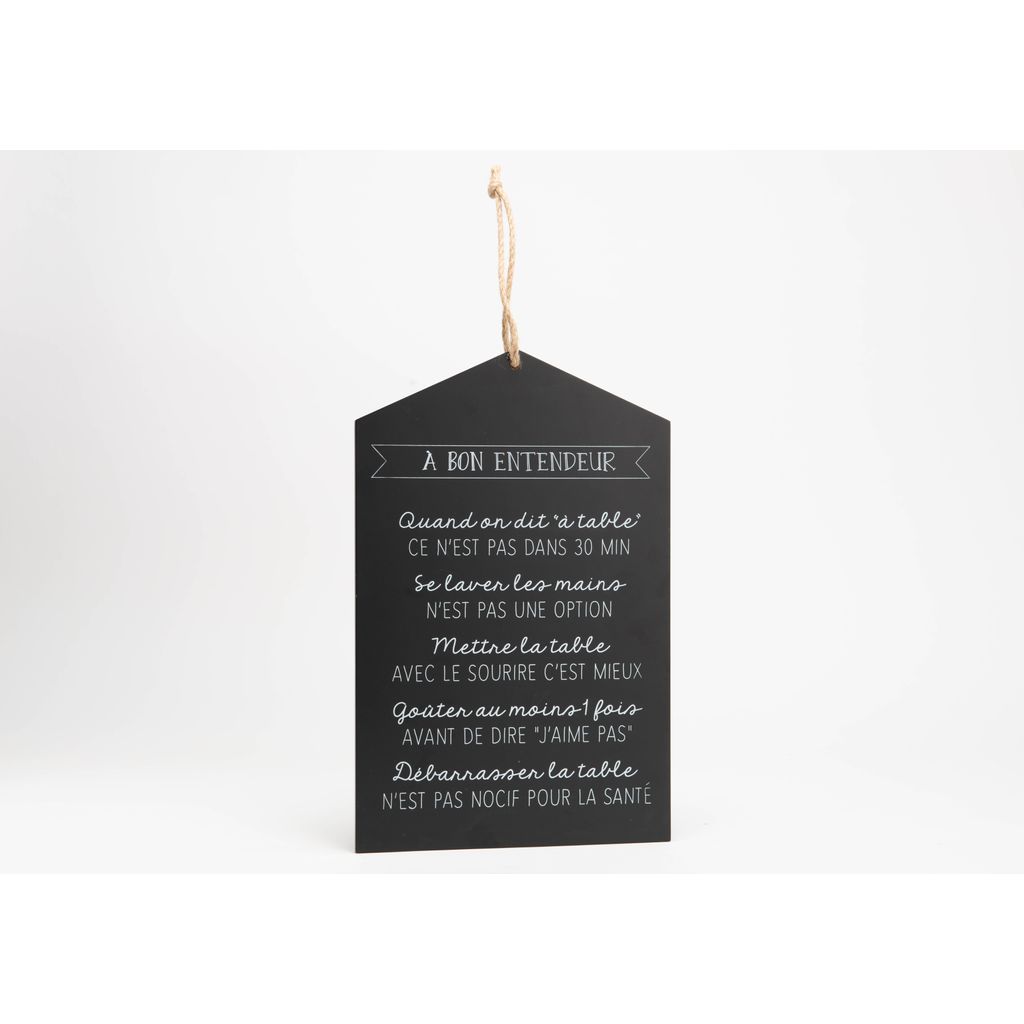 Plaque décorative "Bon entendeur" - Visuel 0