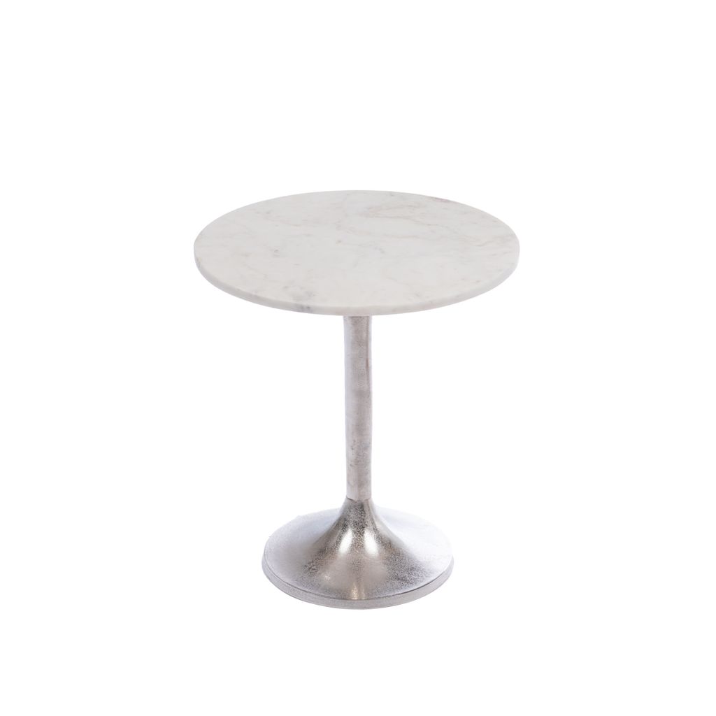 Bout de canapé MM blanc chrome - Visuel 0