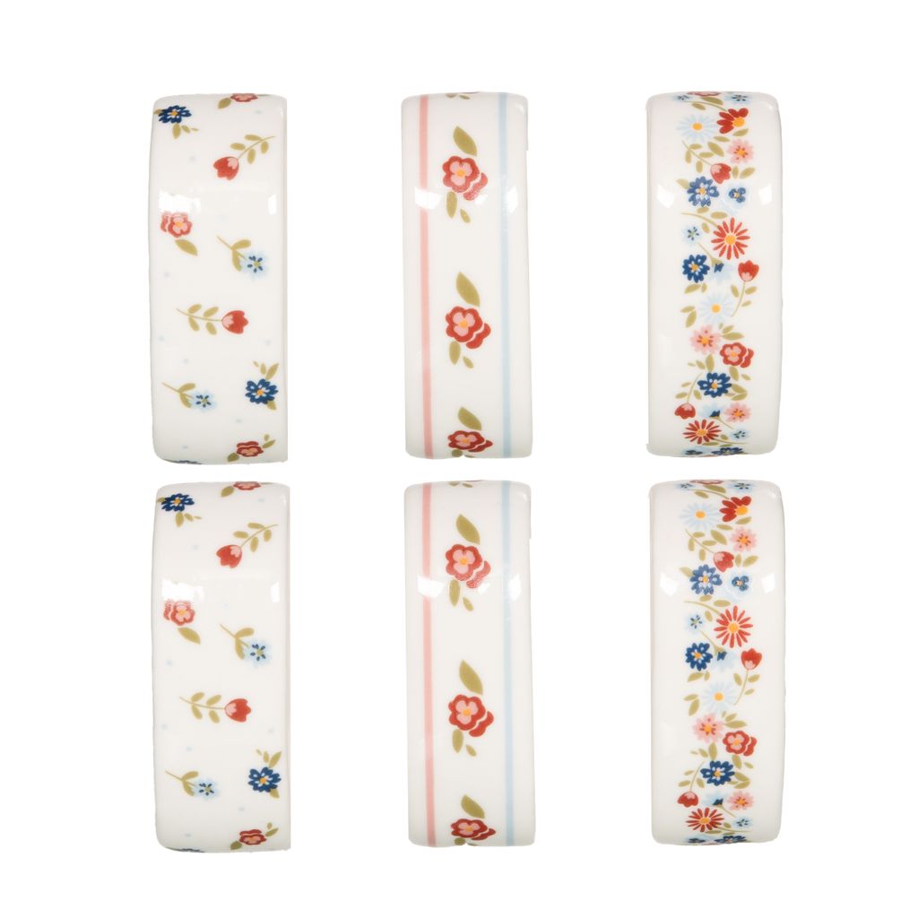 Coffret de 6 ronds de serviette Juliette - Visuel 1