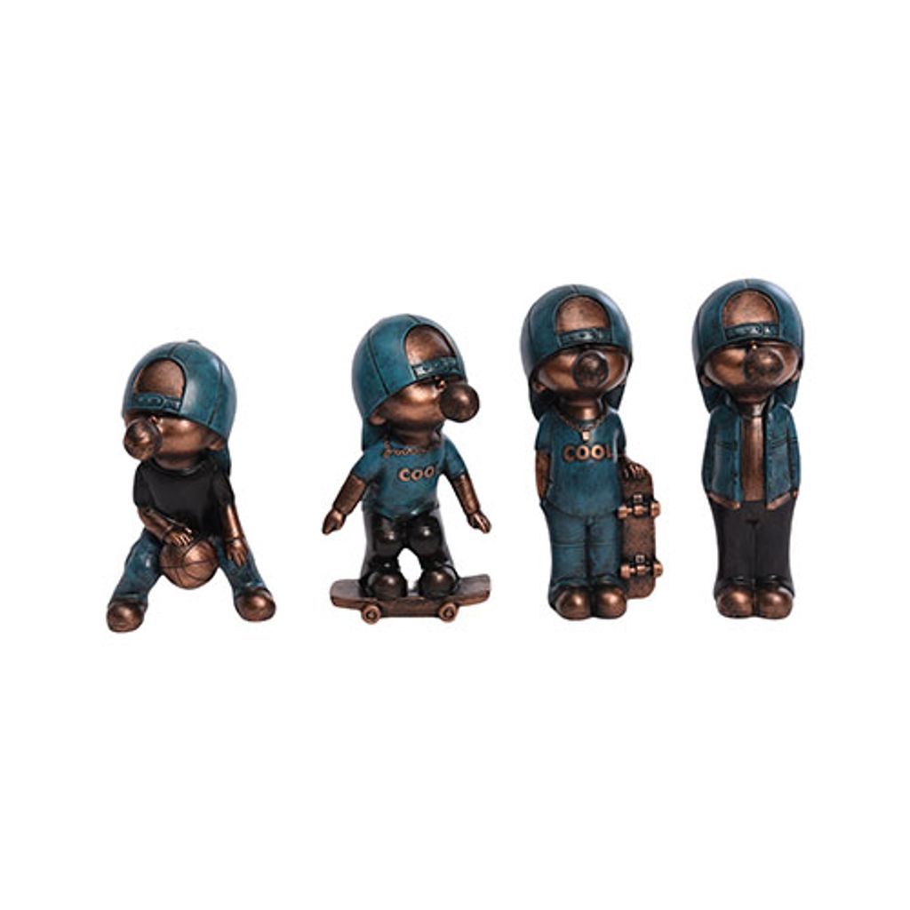 Sculpture lot de 4 Bonhommes - Visuel 0