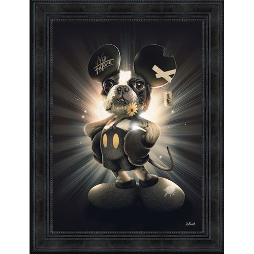 Toile Binet Mickey chien 50 x 70 cm - Visuel 0