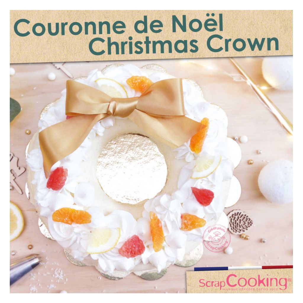 Moule à bûche couronne de Noel - Visuel 2