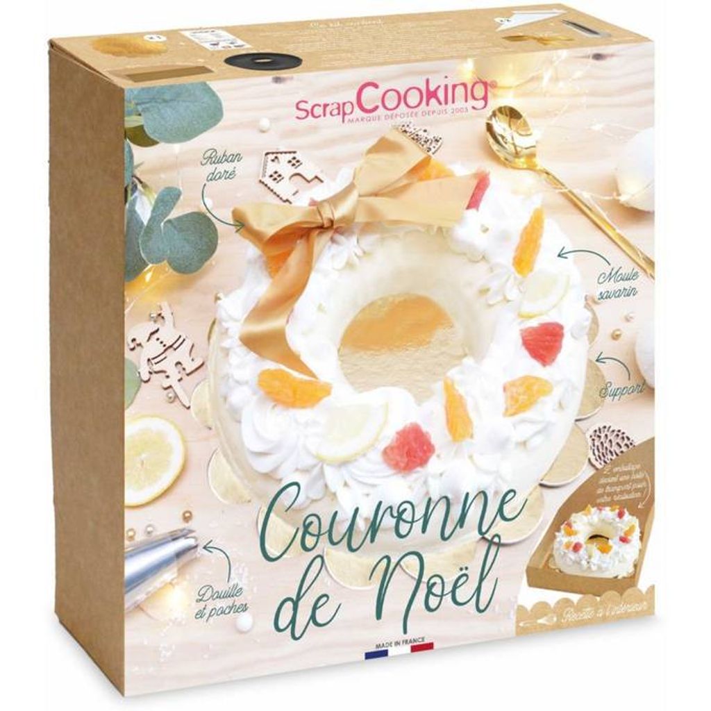 Moule à bûche couronne de Noel - Visuel 0