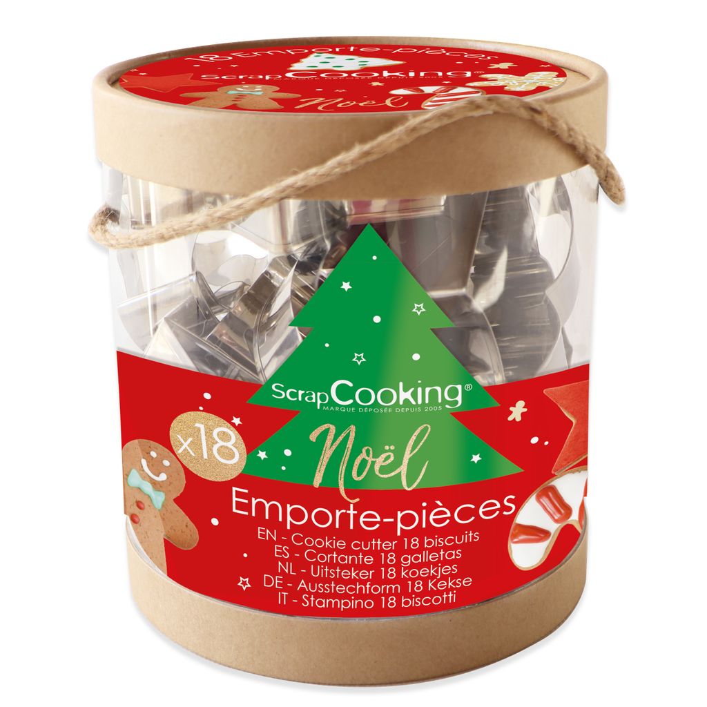 Seau de 18 emporte-pièces de Noël - Visuel 2