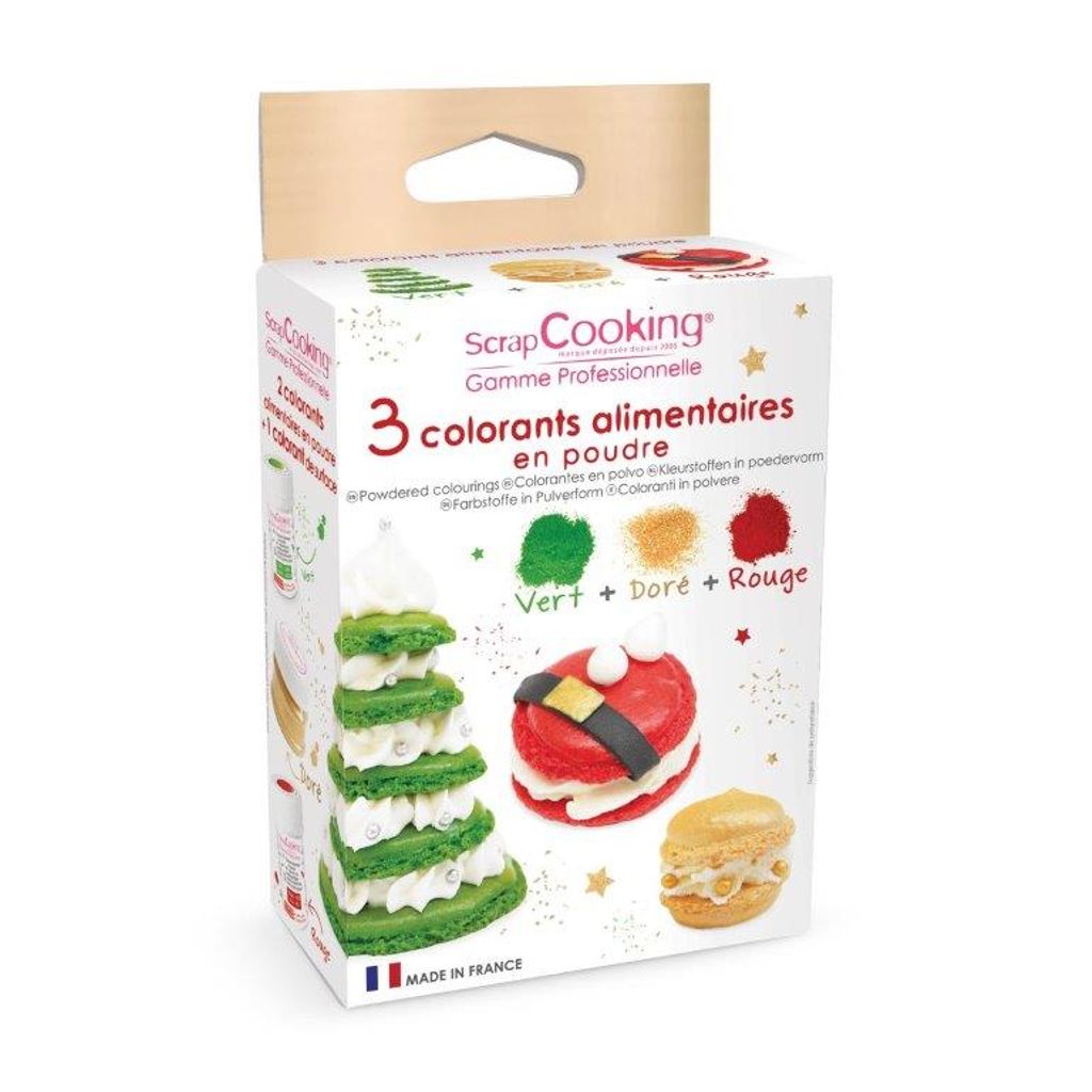 3 colorants alimentaires en poudre - Visuel 1