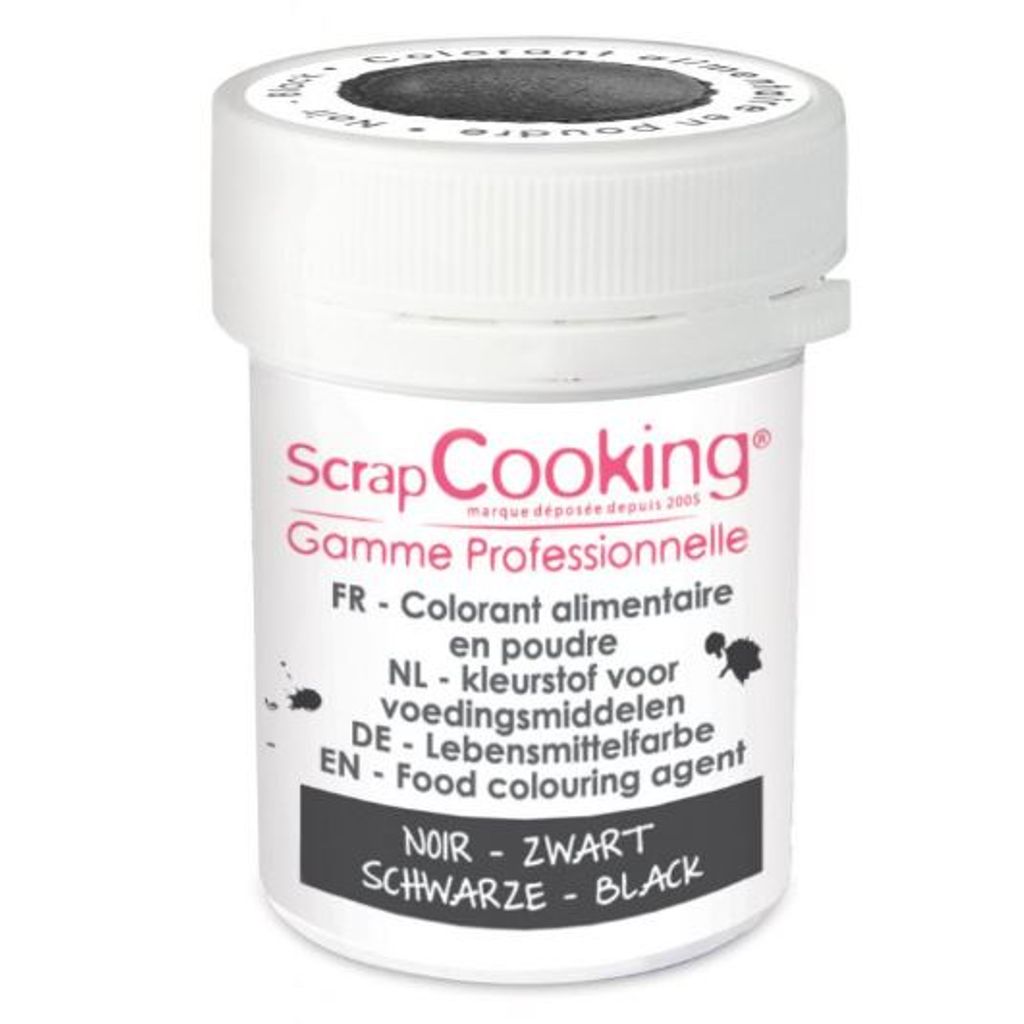 Colorant alimentaire en poudre NOIR 5G - Visuel 0