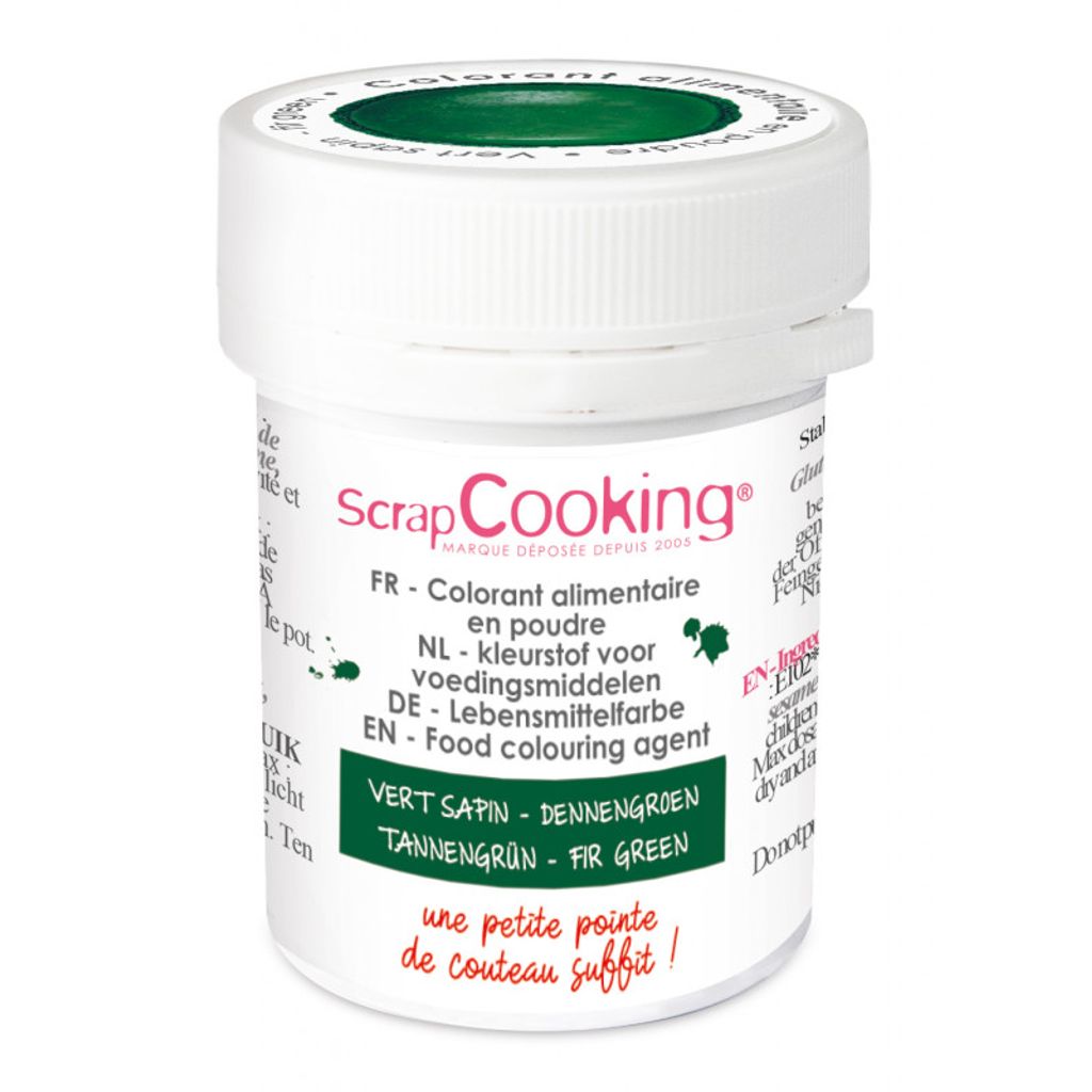 Colorant en poudre vert sapin - Visuel 0