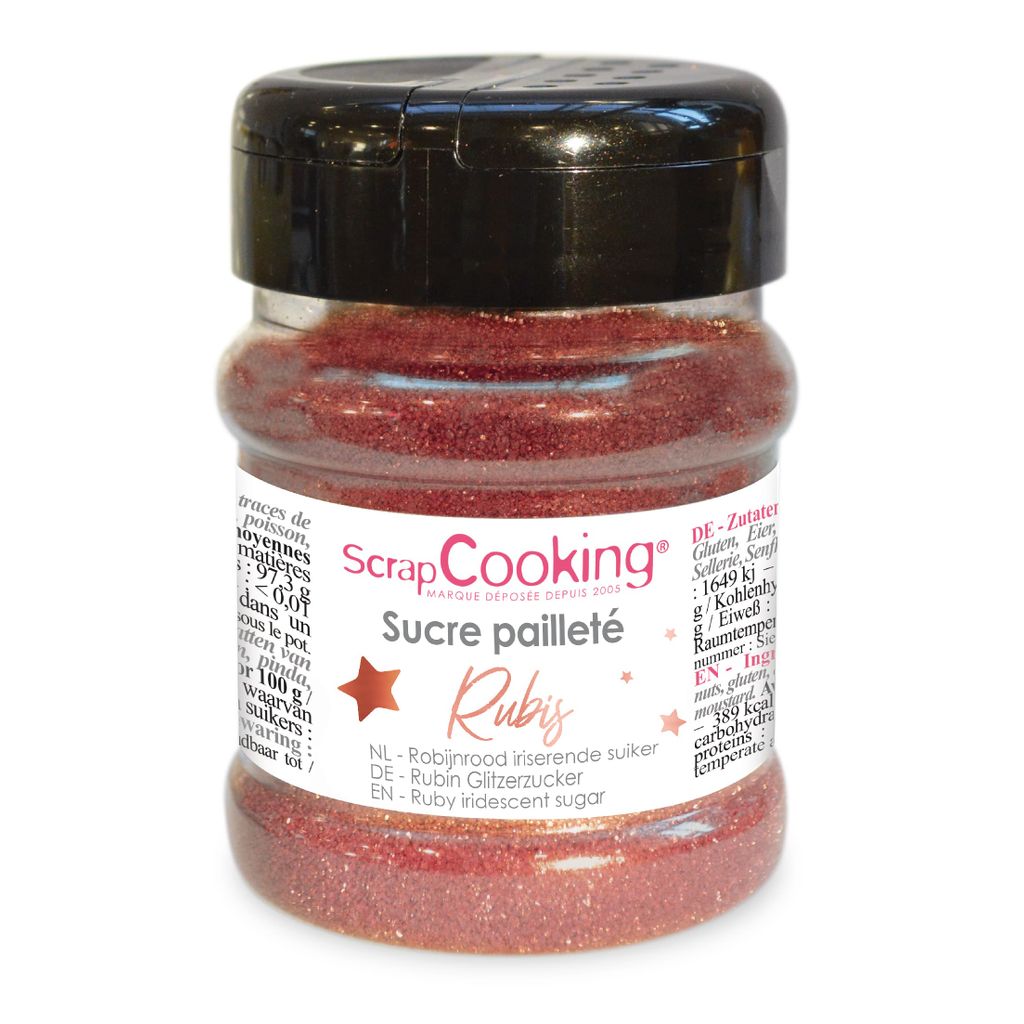 Sucre pailleté rubis - Visuel 0