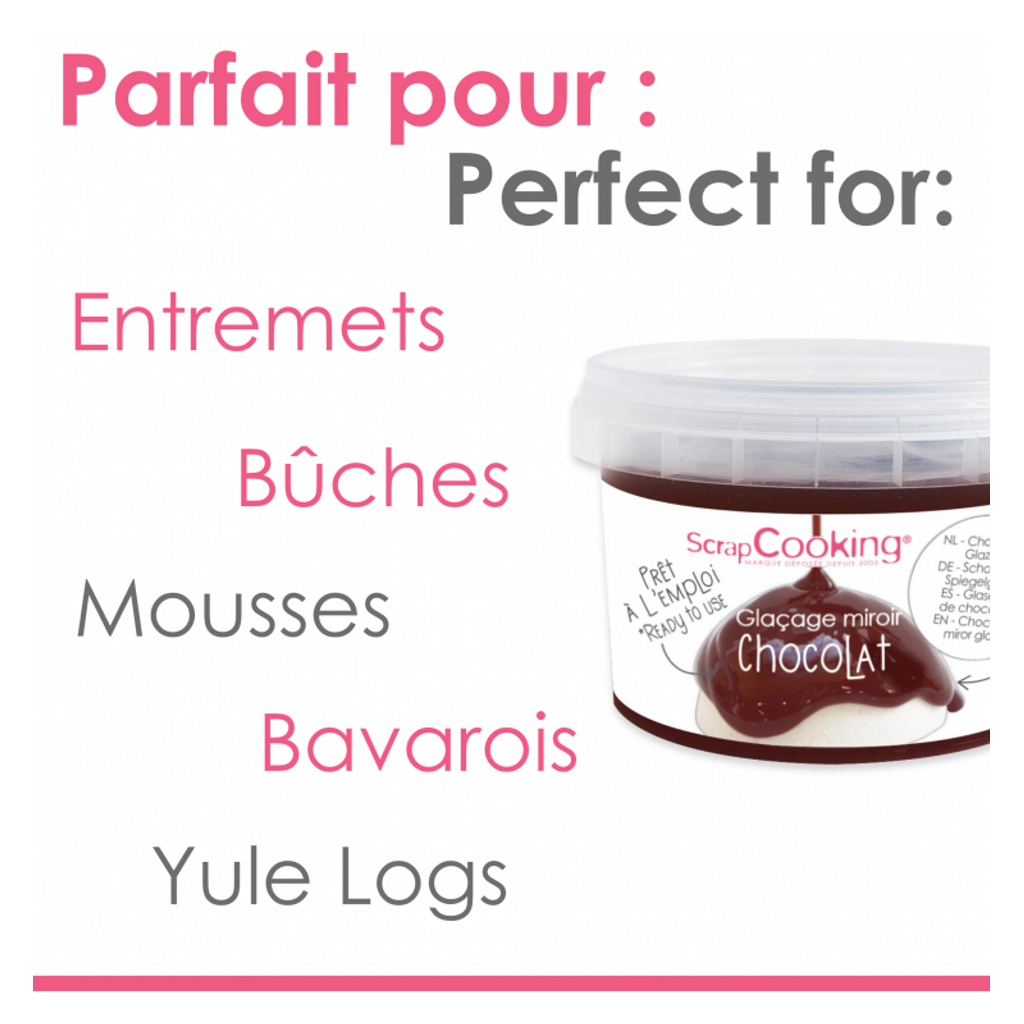 Glaçage miroir prêt à l'emploi Chocolat - Visuel 2