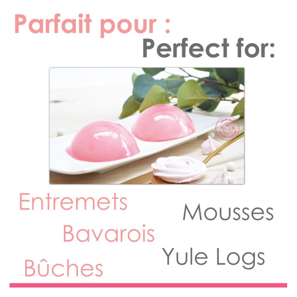 Glaçage miroir prêt à l'emploi pourpre 300 g - Visuel 2