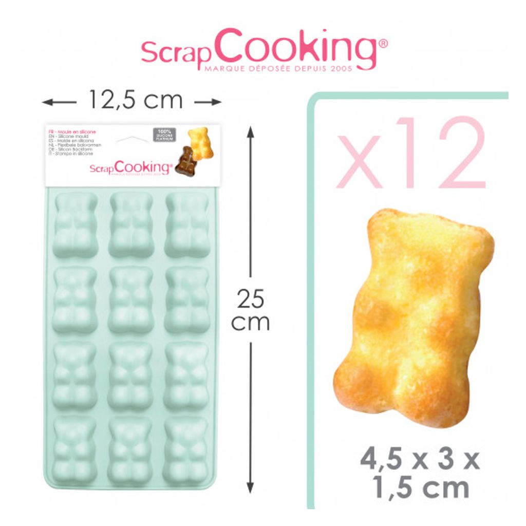 Moule en silicone oursons guimauve x12 - Visuel 1