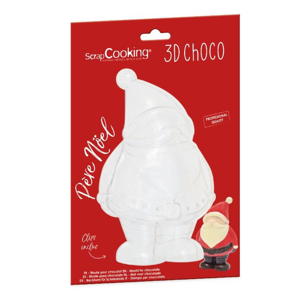 Moule à chocolat 3D Père Noël - Visuel 2