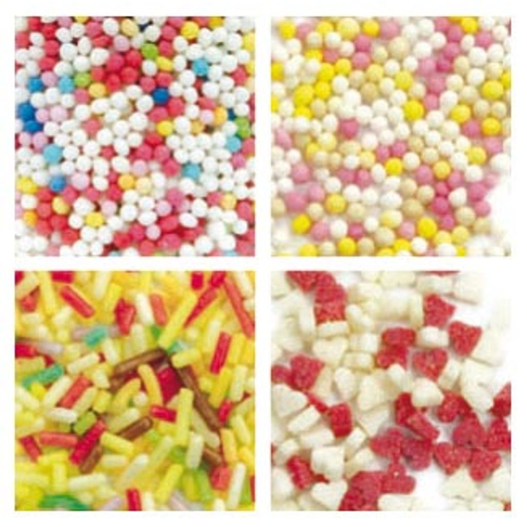 Boîte distributrice décors sucrés mini-cœurs - Visuel 1